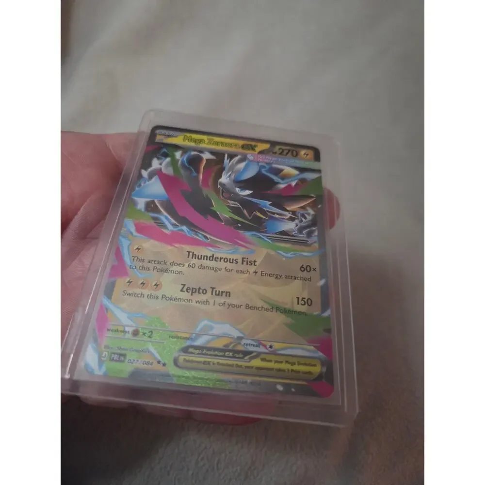 Mega Zeraora ex 027/084 Double Rare Pitch Black Pokemon New